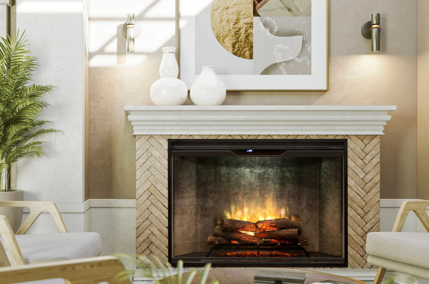 Dimplex Revillusion 42" Built-In Electric Firebox – Weathered Concrete REV42-WC