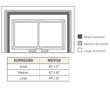 Majestic Ruby 35 Direct Vent Gas Insert - RUBY35