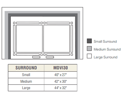 Majestic Ruby 35 Direct Vent Gas Insert - RUBY35