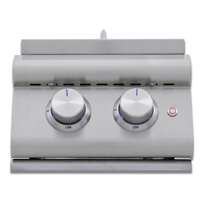 Blaze LTE+ Built-In Natural Gas Double Side Burner BLZ-SB2-LTEPLUS-NG