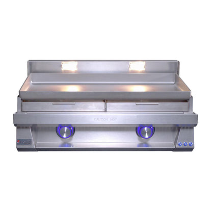 Le Griddle Pro Series 75 - 2 Burner With Interior Light - 6mm Plate - OML75P6