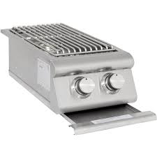 Blaze Premium LTE Built-In Stainless Steel Double Side Burner With Lid - BLZ-SB2LTE
