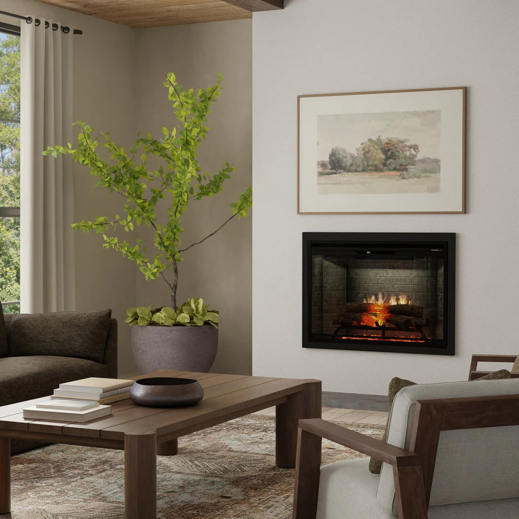 Dimplex Revillusion 36" Portrait Built-In Electric Firebox – Neutral Brick REV36P-NB