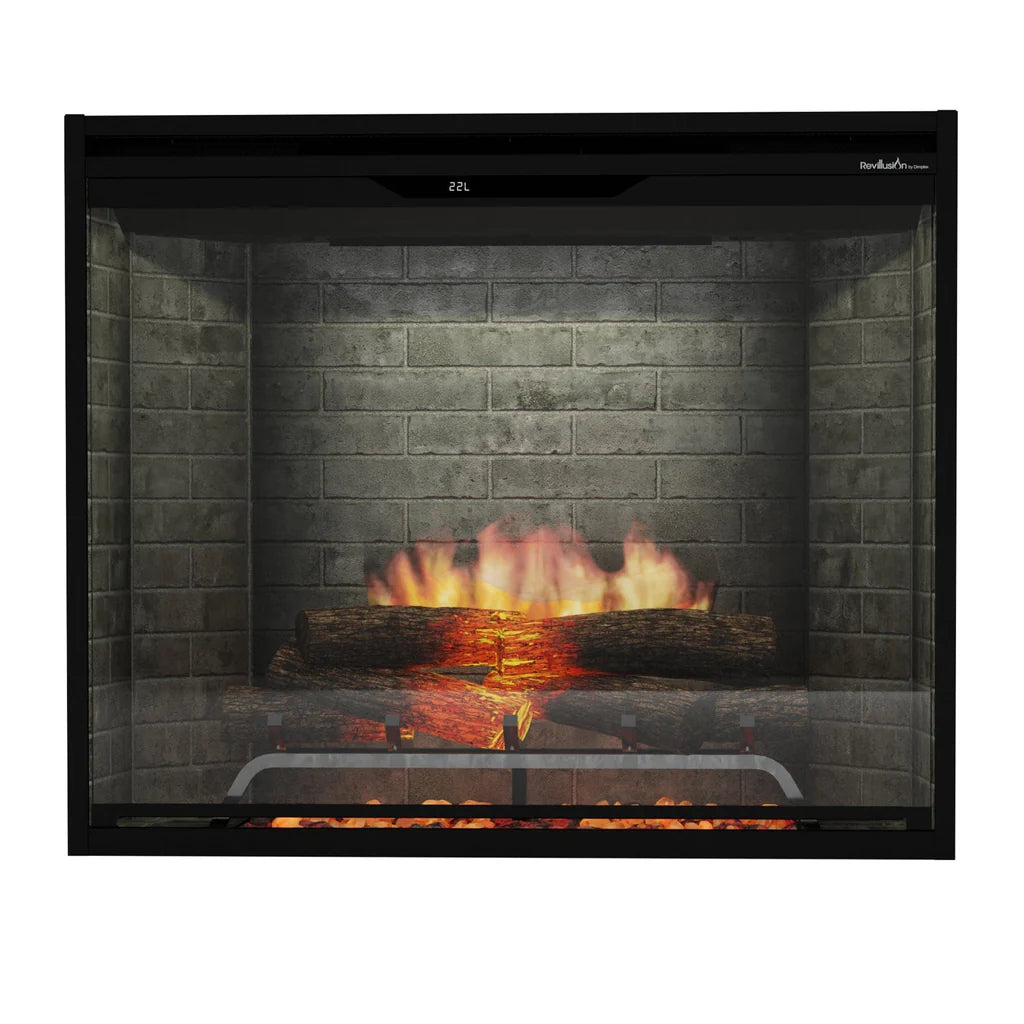 Dimplex Revillusion 36" Portrait Built-In Electric Firebox – Neutral Brick REV36P-NB