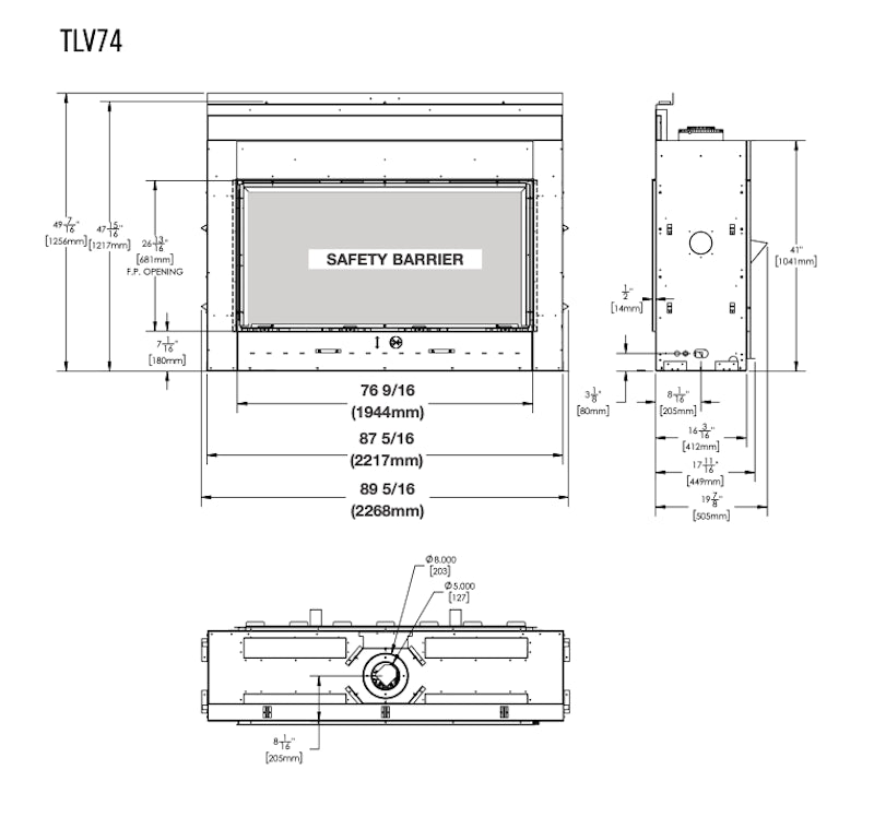 Tall Linear Vector Series 74"