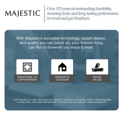 Majestic Echelon II 48 See Through Linear Direct Vent Gas Fireplace - ECHEL48STIN-C