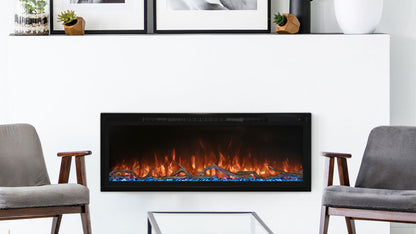 Modern Flames Spectrum Slimline 60" Wall Mount/Recessed Electric Fireplace - SPS-60B