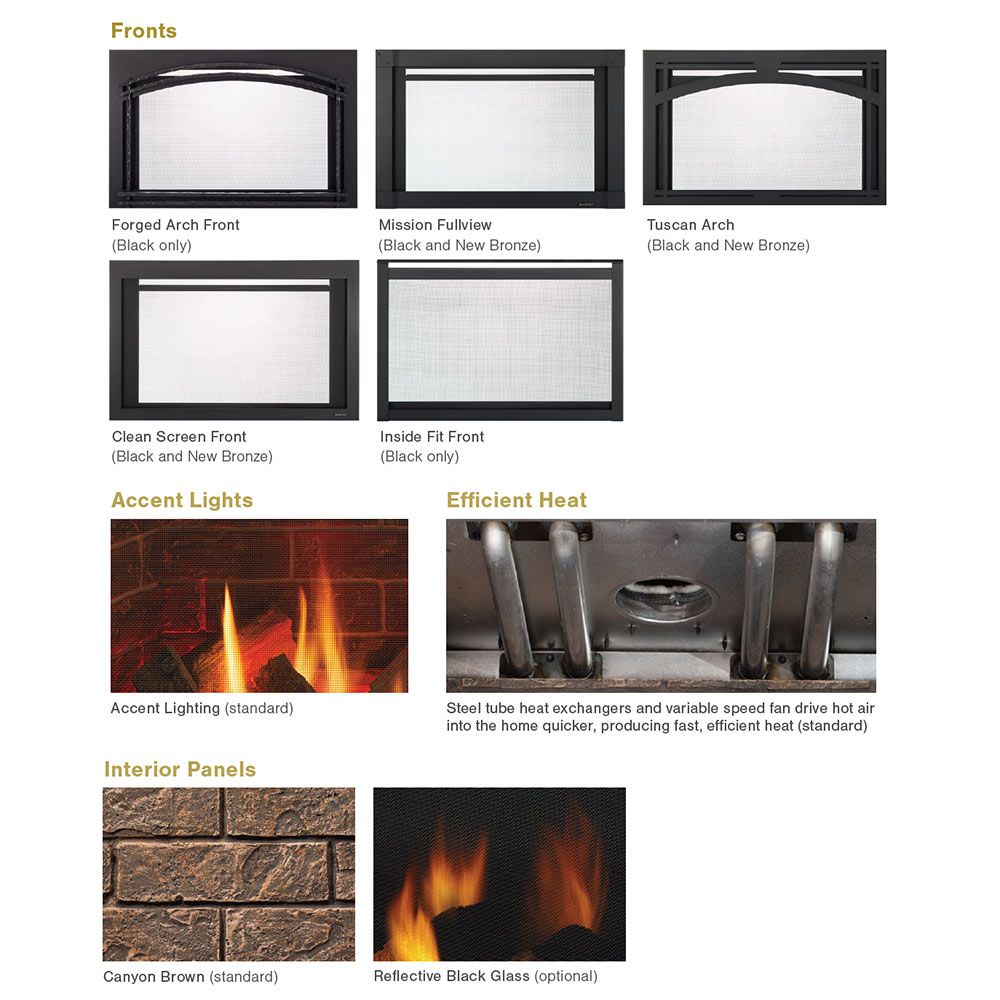 Majestic Trilliant 25" Direct Vent Gas Insert - TRILLIANT25