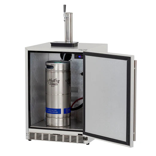 24" Deluxe Outdoor Rated Kegerator - No Tap (6.6c) RFR-24DK