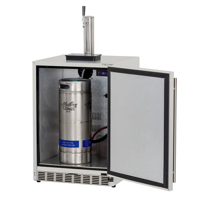 24" Deluxe Outdoor Rated Kegerator - No Tap (6.6c) RFR-24DK