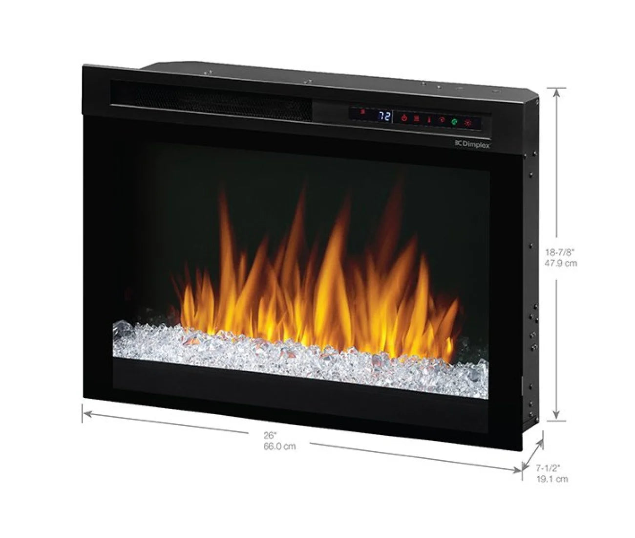 Dimplex Nova 26" Plug-In Electric Firebox (Acrylic Ember Bed)