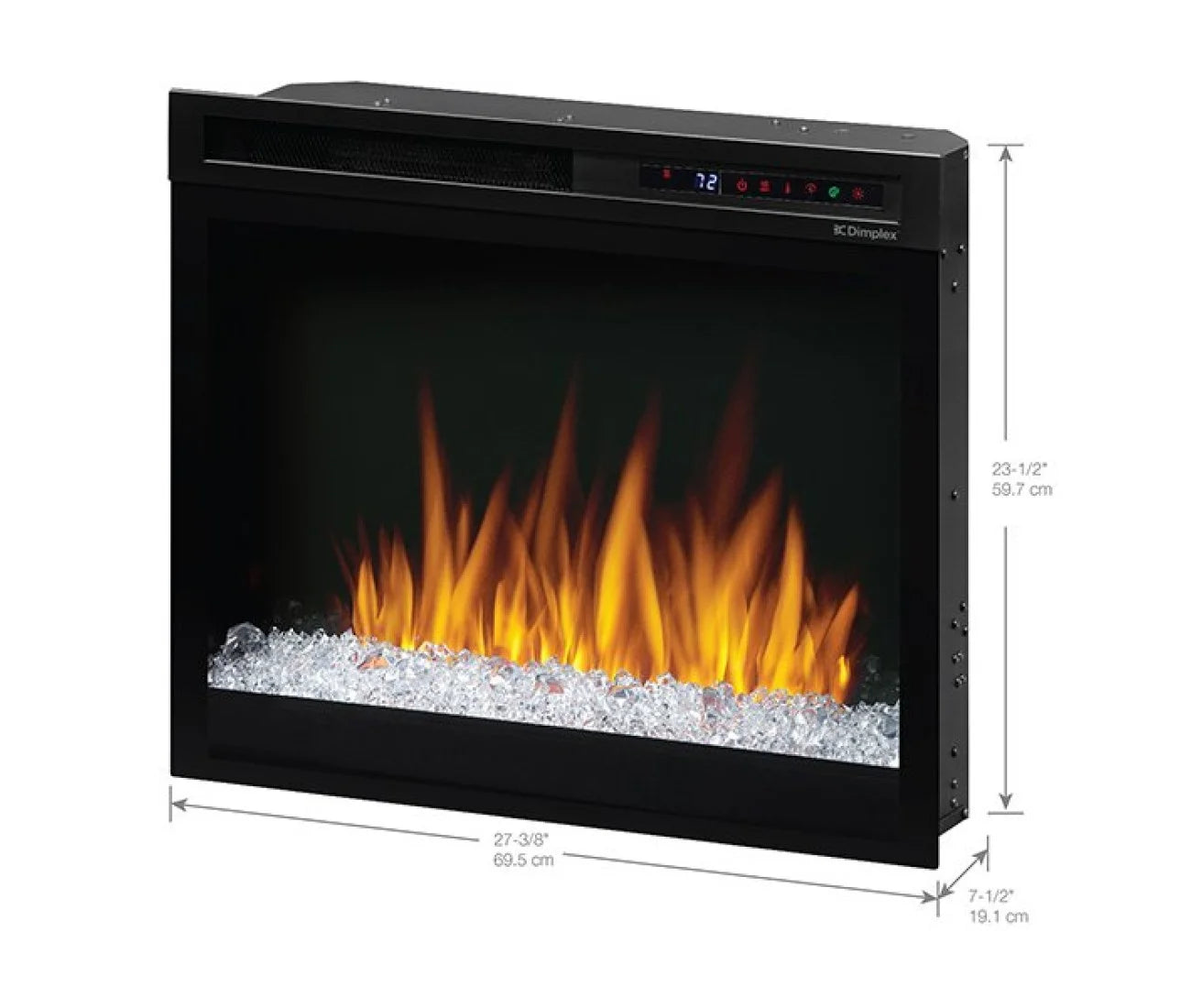 Dimplex Nova 28" Plug-In Electric Firebox (Acrylic Ember Bed)