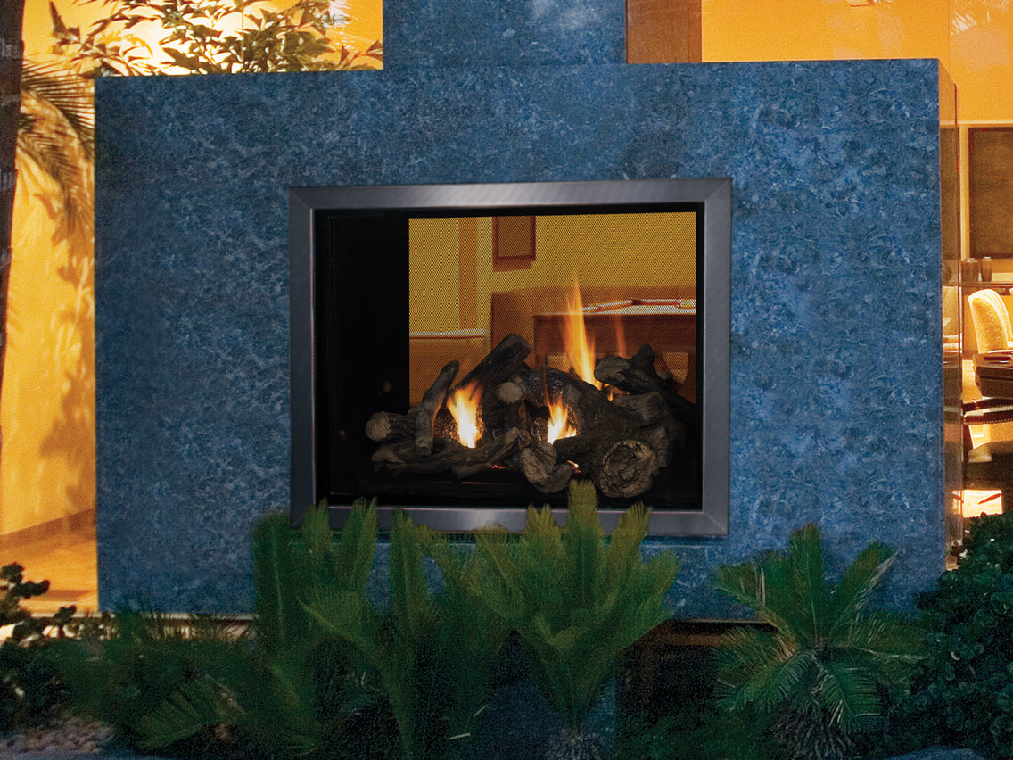 Superior 40 Inch Direct Vent Traditional Indoor/Outdoor Gas Fireplace - DRT63ST