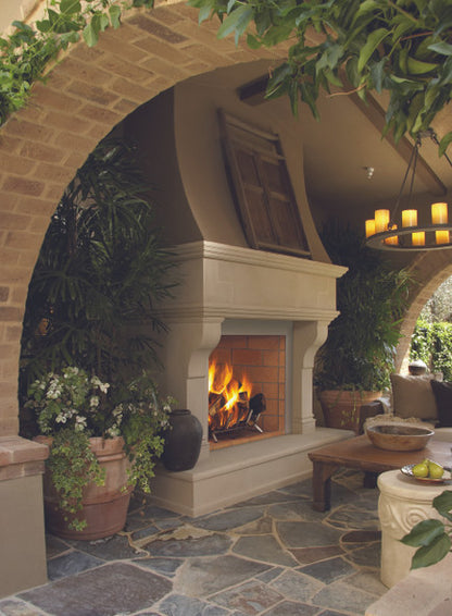 Superior 36 Inch Outdoor Wood Fireplace, Masonry - WRE6036