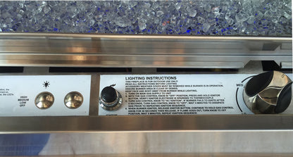 Empire Carol Rose 48 Inch Single Sided Outdoor Linear Fireplace - OLL48FP12S