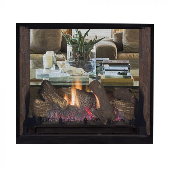 Superior 40 Inch Direct Vent Traditional Indoor/Outdoor Gas Fireplace - DRT63ST