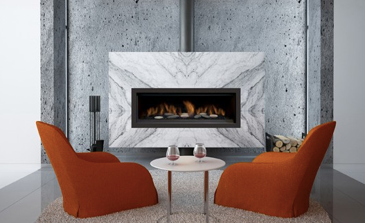 Sierra Flame Gas Fireplace Austin 65" Natural Gas Direct Vent Linear (AUSTIN-65G-NG-DELUXE) 628451612261
