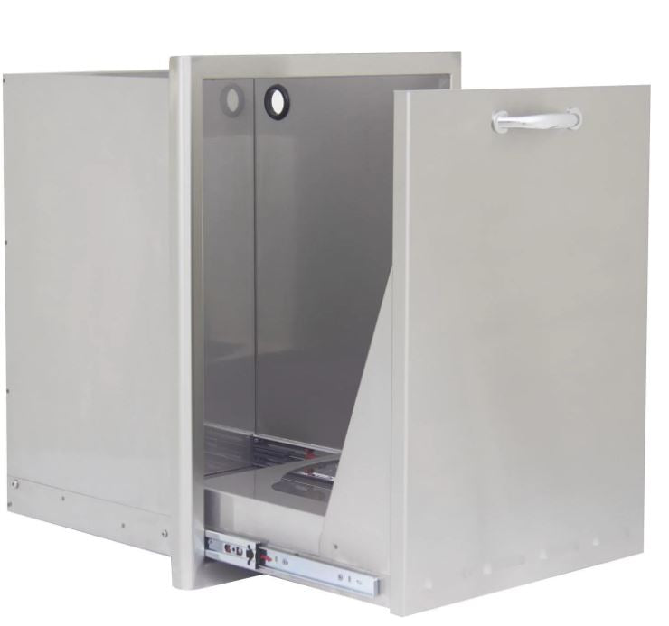 Blaze 20-Inch Stainless Steel Roll-Out Trash / Propane Tank Drawer - BLZ-TRLP-DRW