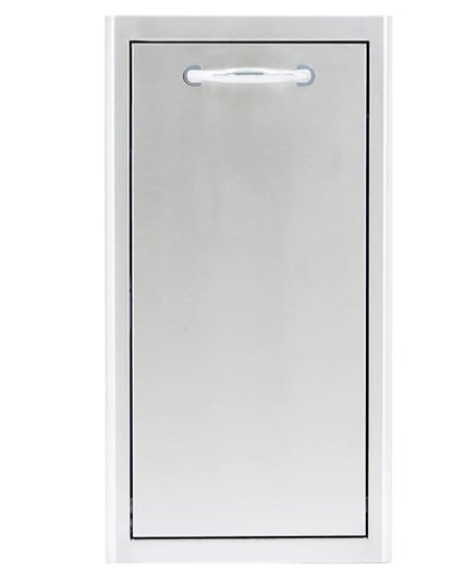 Blaze 13-Inch Narrow Roll-Out Stainless Steel Trash Bin - BLZ-TRNW-DRW